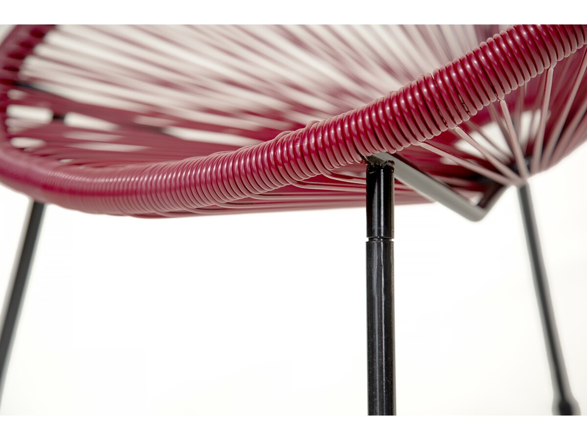 Set di 2 poltrone da giardino "Ania" - Rosso vino