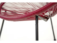 Set di 2 poltrone da giardino "Ania" - Rosso vino