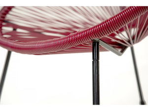 Set di 2 poltrone da giardino "Ania" - Rosso vino