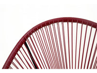 Set di 2 poltrone da giardino "Ania" - Rosso vino