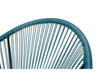 Set di 2 poltrone da giardino "Ania" - Azzurro