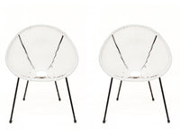 Set di 2 poltrone da giardino "Ania" - Bianco