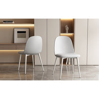 Sedia ''JASMON'' Cuscino in PU Bianco, dimensioni H81 x L51 x P44, ideale per la tua cucina o sala da pranzo.