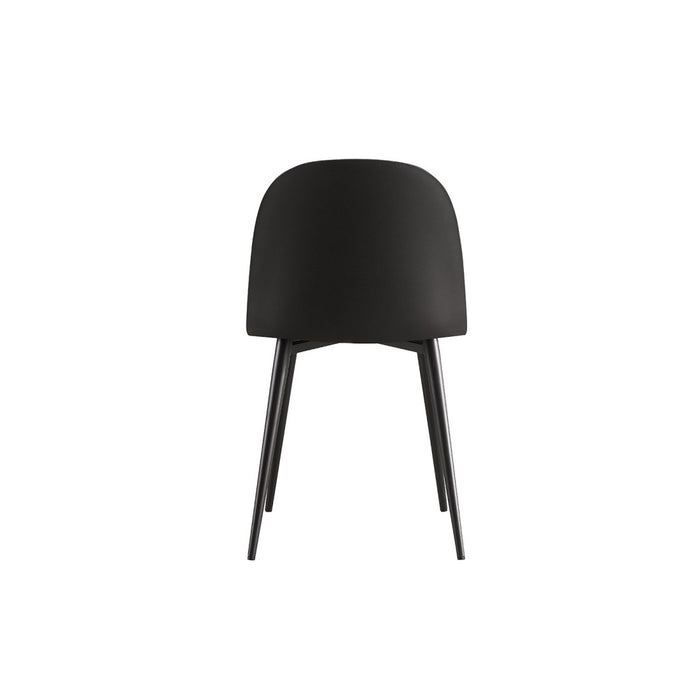 Sedia ''JASMON'' cuscino in PU Nero, dimensioni H81 x L51 x P44, ideale per la tua cucina o sala da pranzo.
