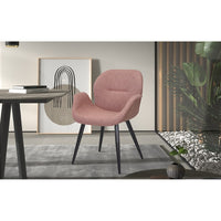Sedia MAXIMA Tessuto Rosa, dimensioni H85 x L64 x P60, ideale per la tua cucina o sala da pranzo.