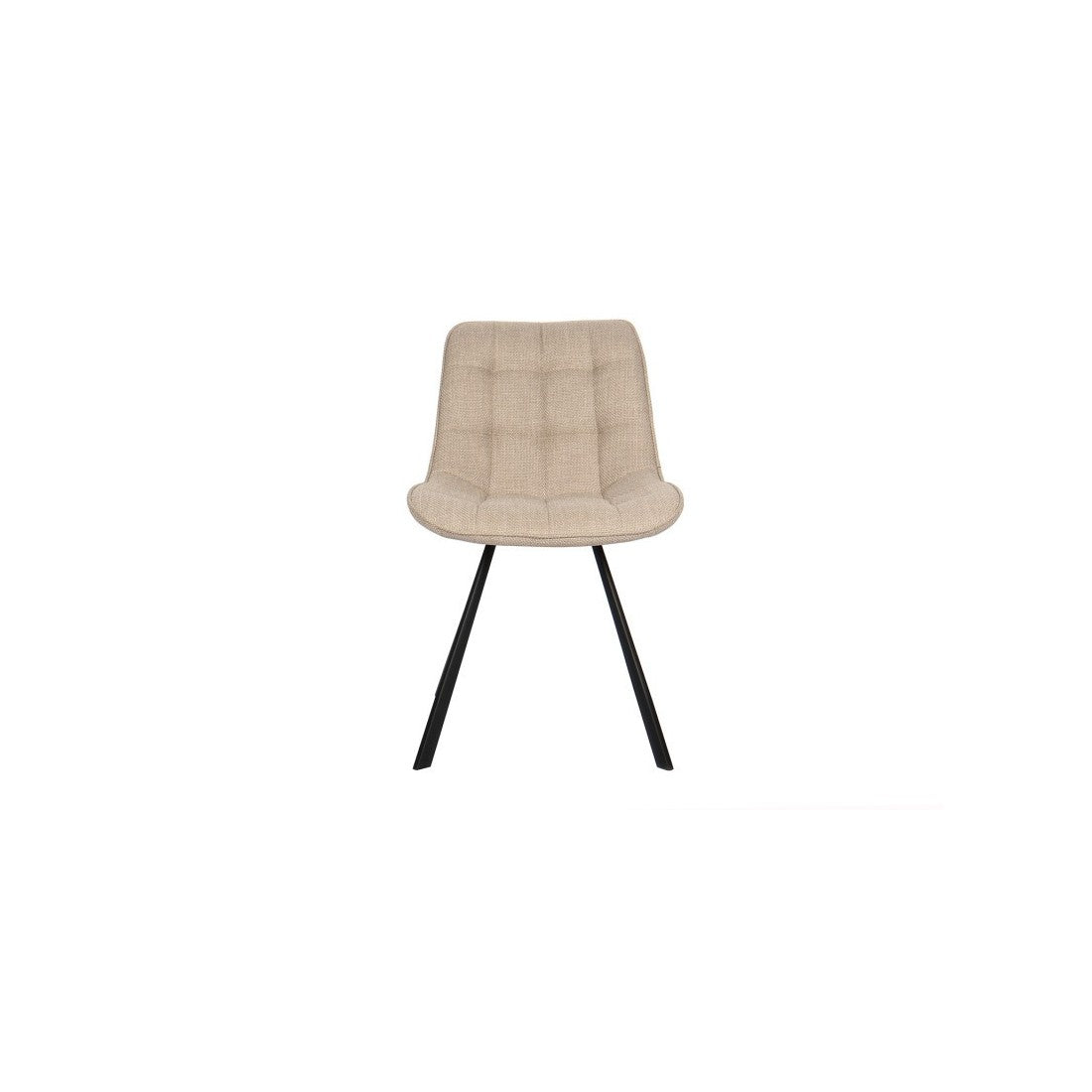 Sedia PALMA – Tessuto beige – L51 x H80 x P61 cm – Comfort ed eleganza