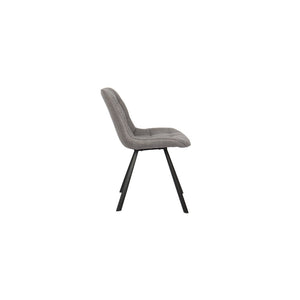 Sedia PALMA – Tessuto grigio chiaro – L51 x H80 x P61 cm – Eleganza e comfort