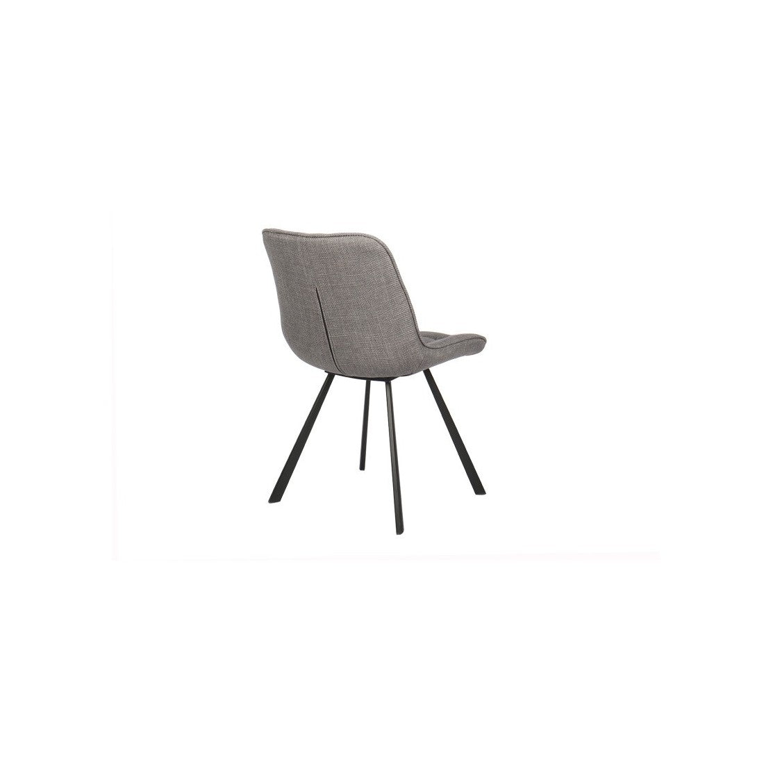 Sedia PALMA – Tessuto grigio chiaro – L51 x H80 x P61 cm – Eleganza e comfort