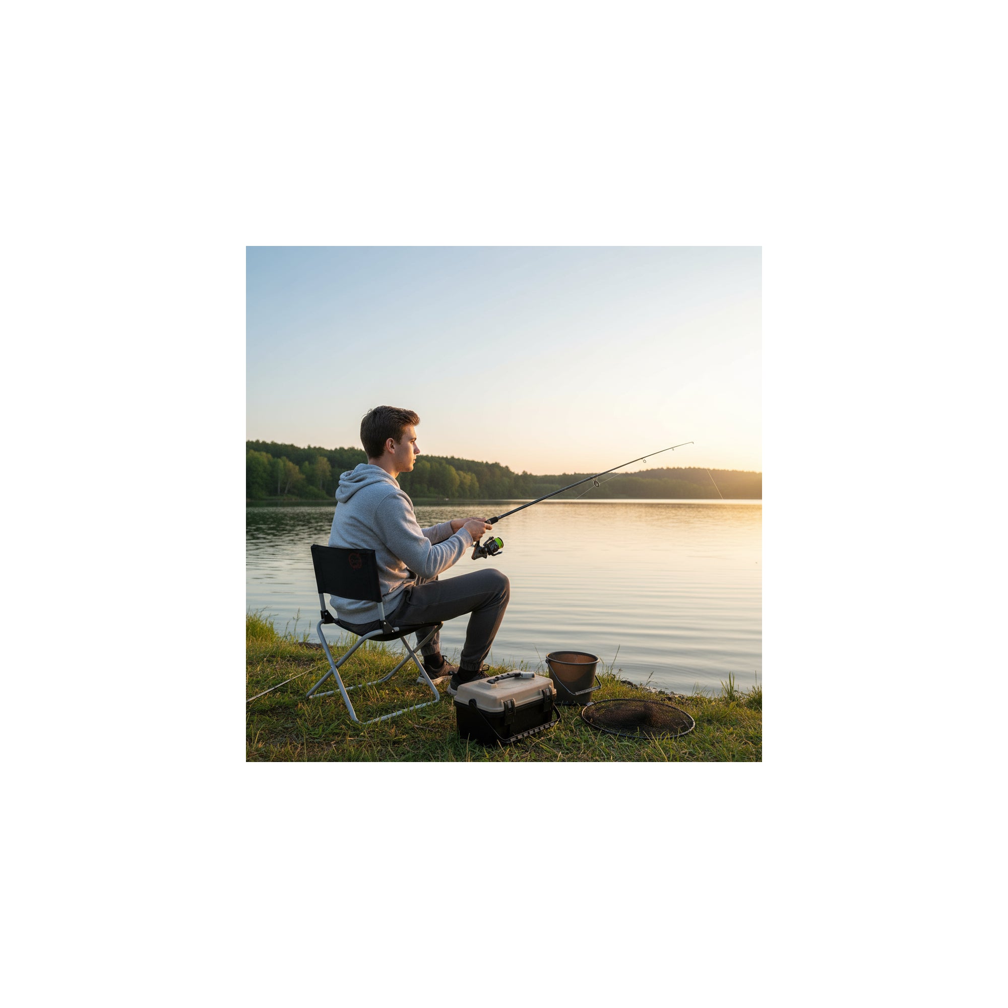 Sedia da campeggio pieghevole - O'Camp - Dimensioni: 47 x 40 x 68 cm