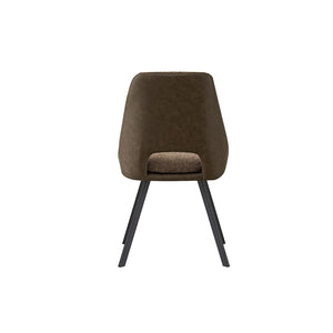 Sedia rivestita in Bouclé per sala da pranzo colore Sabbia. Collezione FILOU.