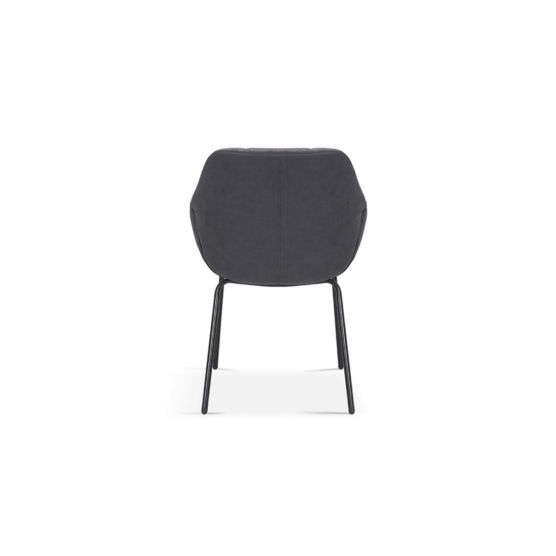 Sedia SAM Tessuto Grigio Schienale in PU Grigio Scuro, dimensioni H85 x L57,5 x P65, ideale per la tua cucina o sala da pranzo.