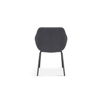 Sedia SAM Tessuto Grigio Schienale in PU Grigio Scuro, dimensioni H85 x L57,5 x P65, ideale per la tua cucina o sala da pranzo.