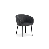 Sedia SEVILLE in tessuto grigio scuro, dimensioni H79 x L57 x P62, ideale per la tua cucina o sala da pranzo.