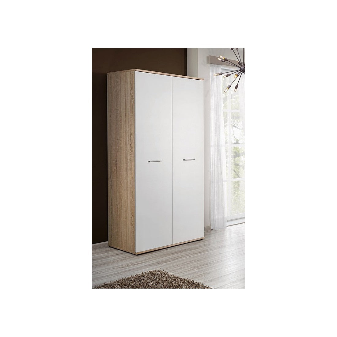 Camera adolescente DENVER: armadio a 3 ante, letto, libreria, scrivania, scaffale