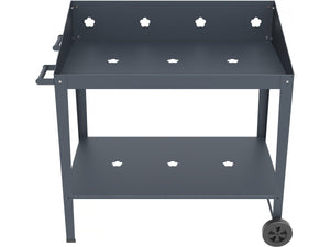 Tavolo in metallo Orchid 90x55x90 cm Grigio