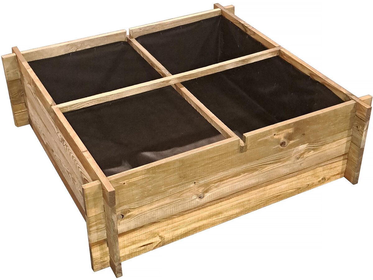 Orto in legno "Aroma" - 100 x 100 x 30 cm