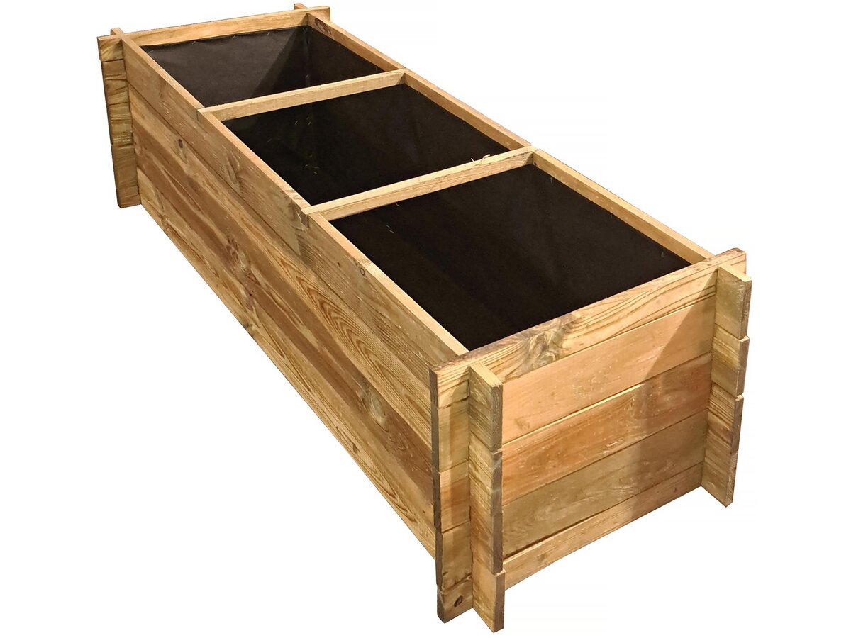 Aiuola rialzata in legno "Dhalia" - 140 x 60 x 41 cm