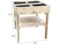 Orto rialzato in legno "Naturalia" - 80 x 80 x 100 cm
