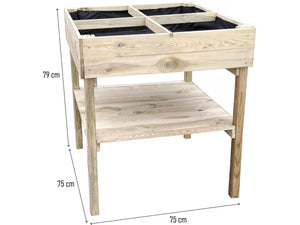Orto rialzato in legno "Naturalia" - 80 x 80 x 100 cm