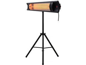 Riscaldatore elettrico radiante in fibra di carbonio "Bola" - 2000W - Nero