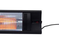 Riscaldatore elettrico radiante in fibra di carbonio "Bola" - 2000W - Nero