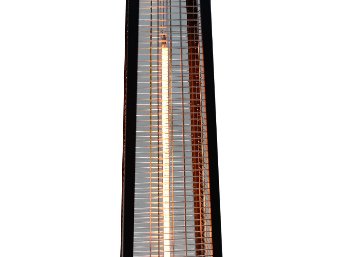 Riscaldatore elettrico radiante in fibra di carbonio "Volcano" - 2000W - Nero