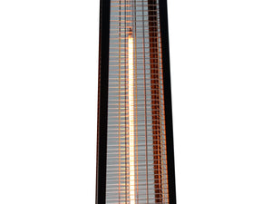 Riscaldatore elettrico radiante in fibra di carbonio "Volcano" - 2000W - Nero