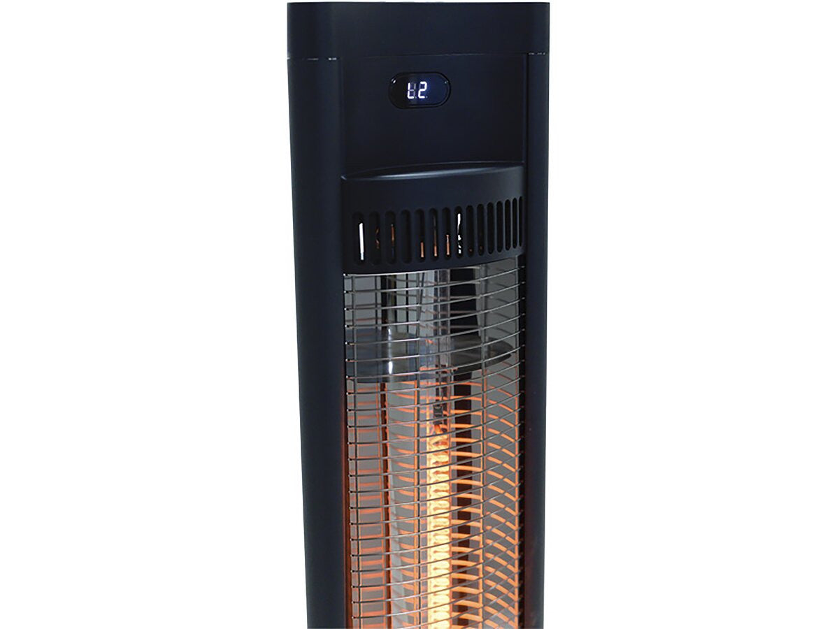 Riscaldatore elettrico radiante "Tornado" - 2000W - Nero