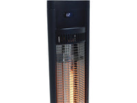 Riscaldatore elettrico radiante "Tornado" - 2000W - Nero
