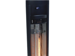 Riscaldatore elettrico radiante "Tornado" - 2000W - Nero
