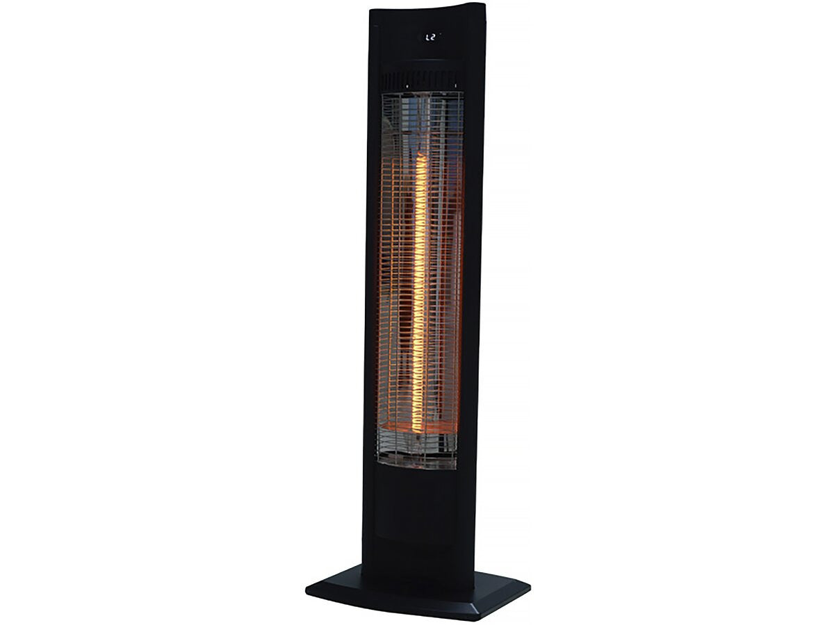 Riscaldatore elettrico radiante "Tornado" - 2000W - Nero