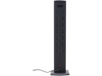 Riscaldatore elettrico radiante "Tornado" - 2000W - Nero