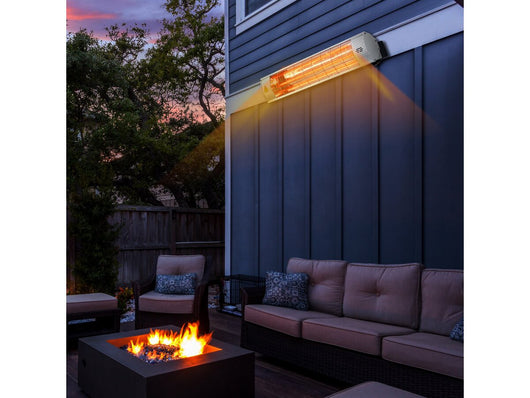 Riscaldatore da terrazza a infrarossi - 2000W - Argento