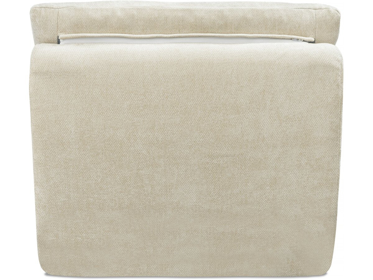 Poltrona "Candela" in tessuto strutturato - 81 x 96 x 75 cm - Beige