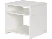 Comodino "York" - 2 vani - Bianco