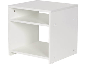 Comodino "York" - 2 vani - Bianco