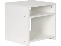 Comodino "York" - 2 vani - Bianco