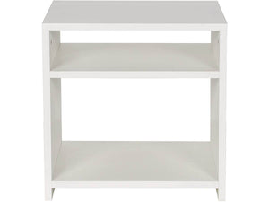 Comodino "York" - 2 vani - Bianco