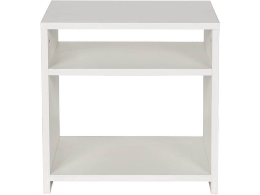 Comodino "York" - 2 vani - Bianco