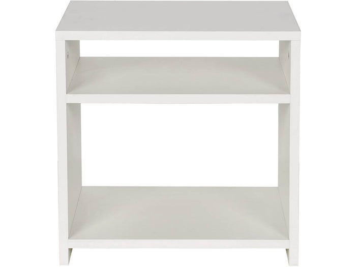 Comodino "York" - 2 vani - Bianco