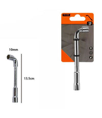 Chiave A Bussola A Pipa Bocca Esagonale Cromo Vanadio Acciaio Da 10 Mm 60231         