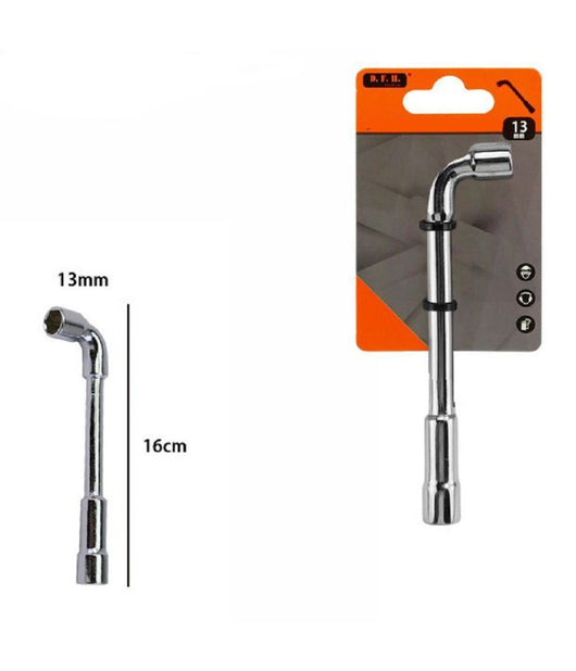 Chiave A Bussola A Pipa Bocca Esagonale Cromo Vanadio Acciaio Da 13 Mm 60234         