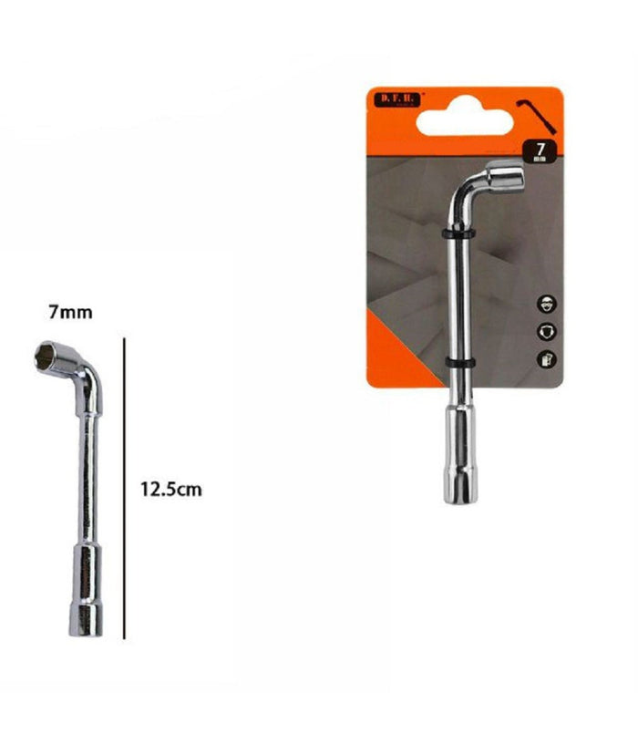 Chiave A Bussola A Pipa Bocca Esagonale Cromo Vanadio Acciaio Da 7 Mm 60228         