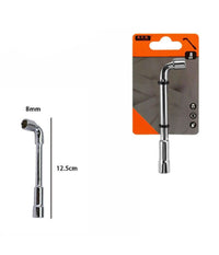 Chiave A Bussola A Pipa Bocca Esagonale Cromo Vanadio Acciaio Da 8 Mm 60229         