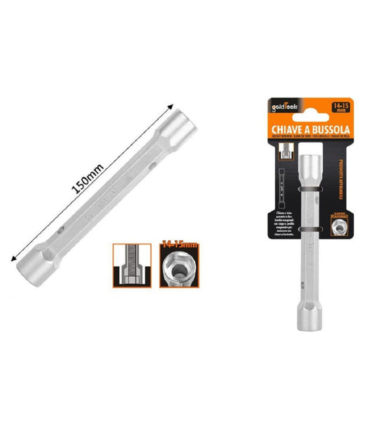 Chiave A Bussola Tubo Esagonale Da 150 Mm Doppie Bocche Esagonali 14-15 Mm 97551         