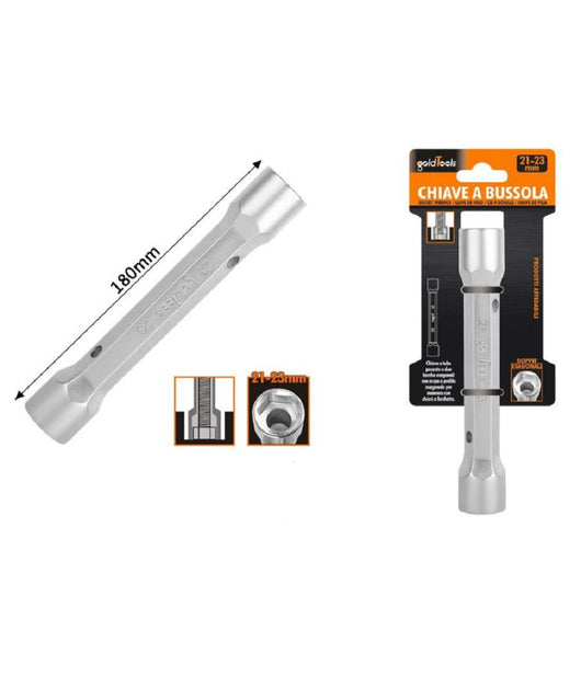 Chiave A Bussola Tubo Esagonale Da 180 Mm Doppie Bocche Esagonali 21-23 Mm 97555         