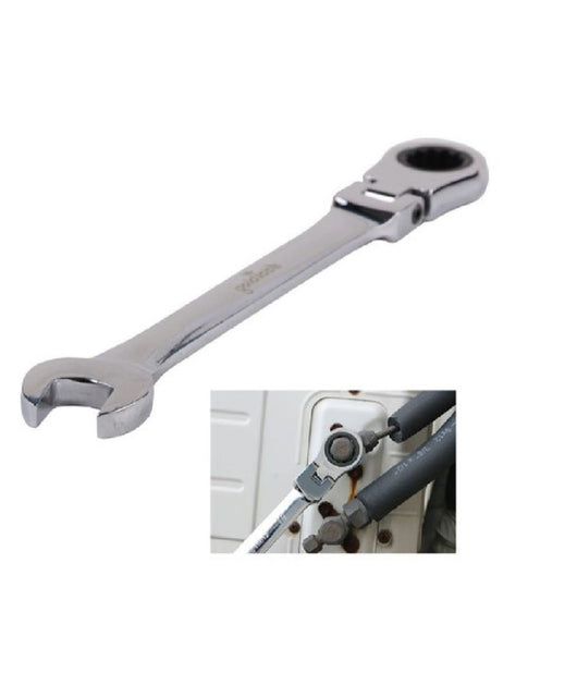 Chiave A Cricchetto Combinata 17mm Testa Pieghevole Cromo Vanadio Utensile 91738         