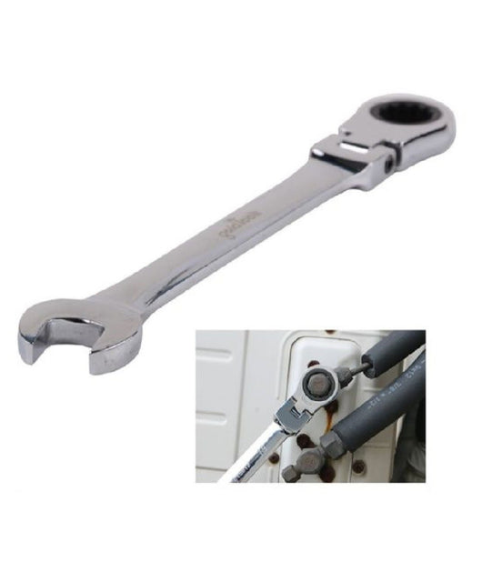 Chiave A Cricchetto Combinata 21mm Testa Pieghevole Cromo Vanadio Utensile 91742         