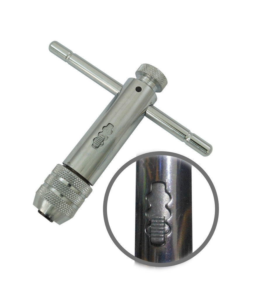 Chiave A T Giramaschio A Cricchetto Reversibile Manico Filiere M5 M3 100mm 120mm         