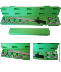 Chiave Chiavi Tendi Cinghia Tendicinghia 9 Pz Metrica Poligonale Da 12 A 19         